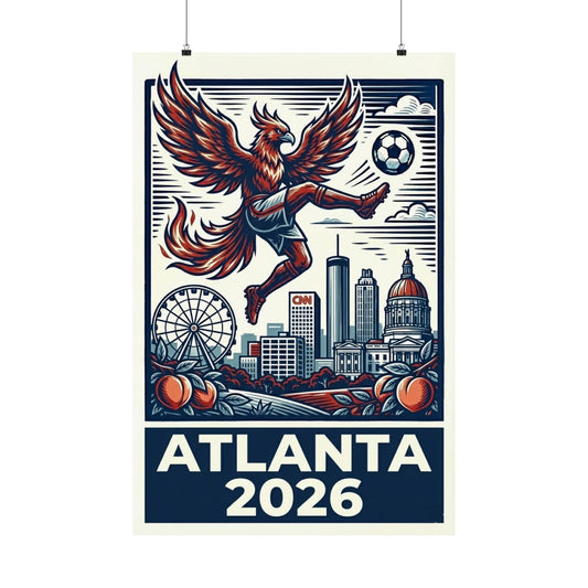 Atlanta 2026 World Cup Hosting City Poster