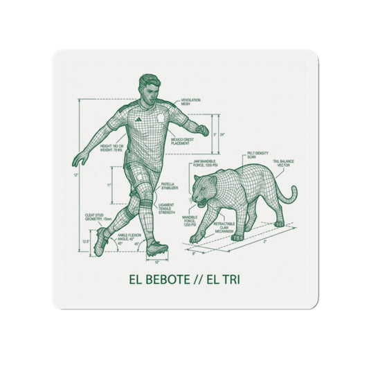 Die-Cut Magnet — El Bebote // El Tri Diagram World Cup