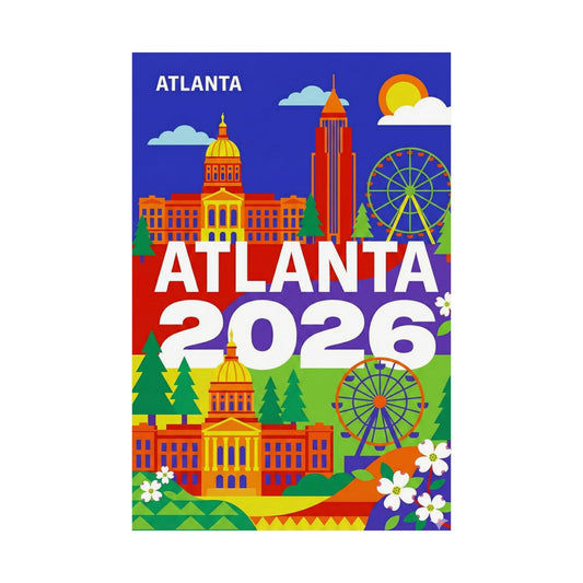 Atlanta 2026 World Cup Hosting City Poster